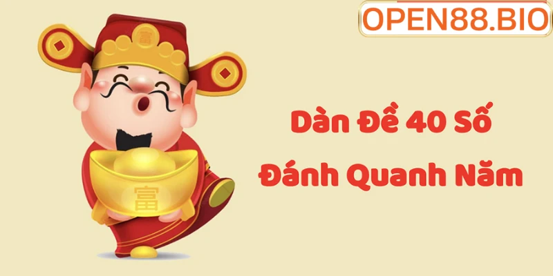 Giao diện chốt số dàn đề 40 số tại OPEN88