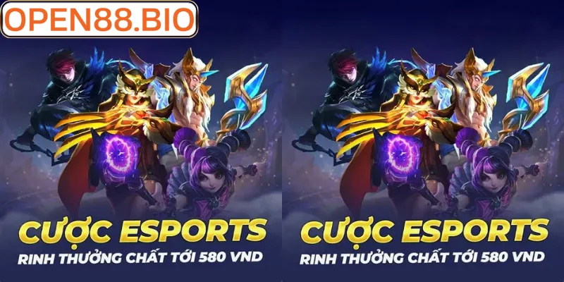 Nhận thưởng nạp đầu khi tham gia cược Esports Open88